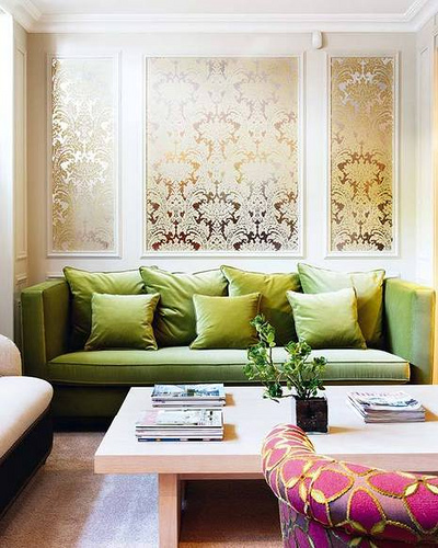 Pretty Wallpaper on Source  Decorpad   Pretty Gold Metallic Damask Wallpaper Art Panels