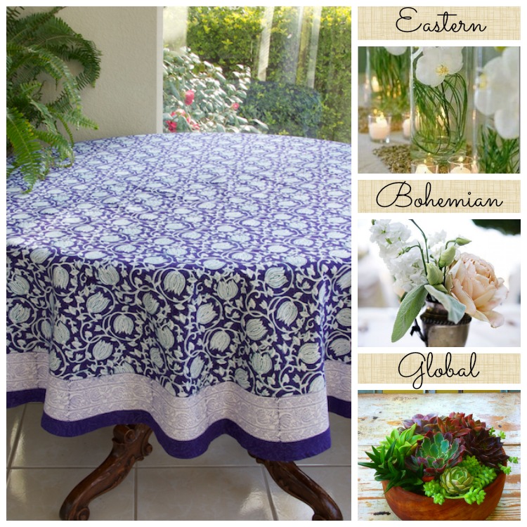 Use An Elegant Blue Holiday Tablecloth For Holiday Entertaining