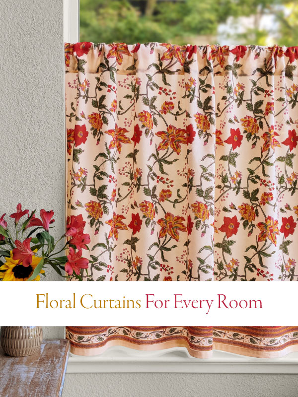 6 Charming Floral Curtains For Your Living Room And Kitchen