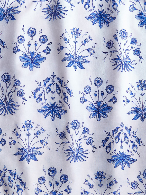 Vintage Fabric by the Yard French White Ground Juvenile Style