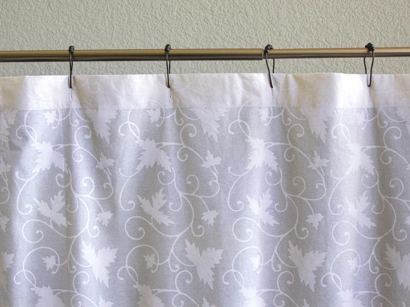 Vintage white floral shower curtain | Saffron Marigold