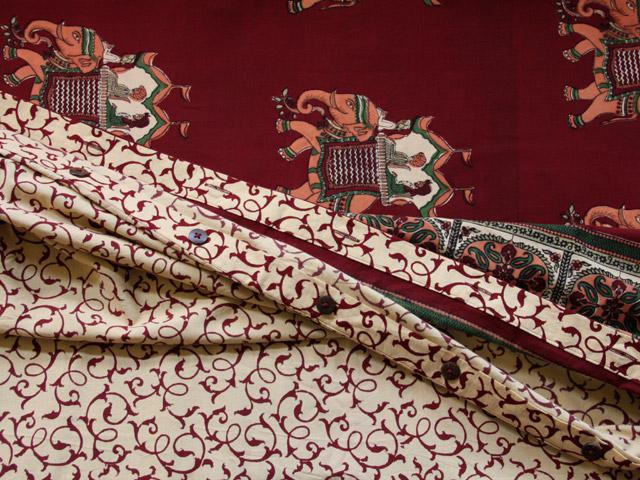 Burgundy Duvet Cover, Elephant Duvet, Indian Duvet, Beautiful Duvet ...