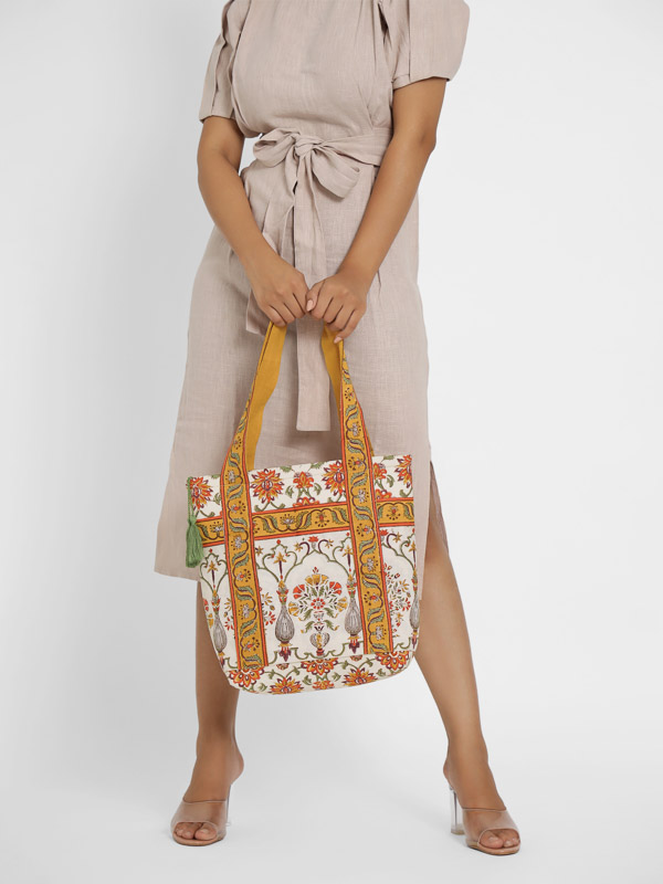Botanical Print Shoulder Tote Bag Purses and Handbags for Women