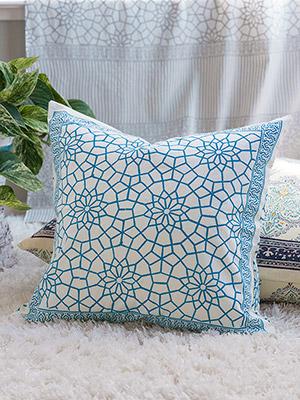 Royal Mansour Turquoise ~ Moroccan Trellis Throw Cushion Cover